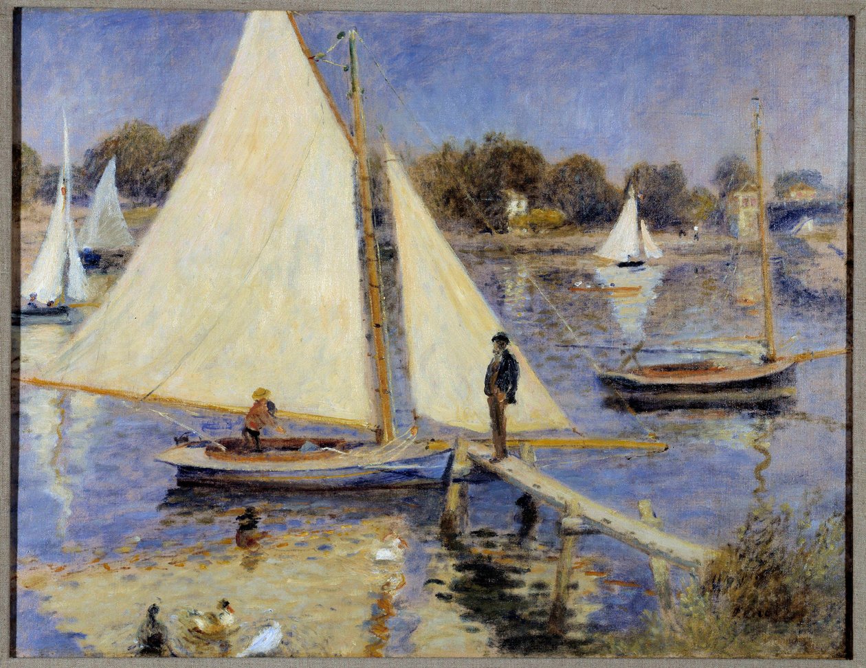La Seine a Argenteuil 画作 Pierre Auguste Renoir (1841-1919) 1874 波特兰，艺术博物馆 作者 皮埃尔·奥古斯特·雷诺阿