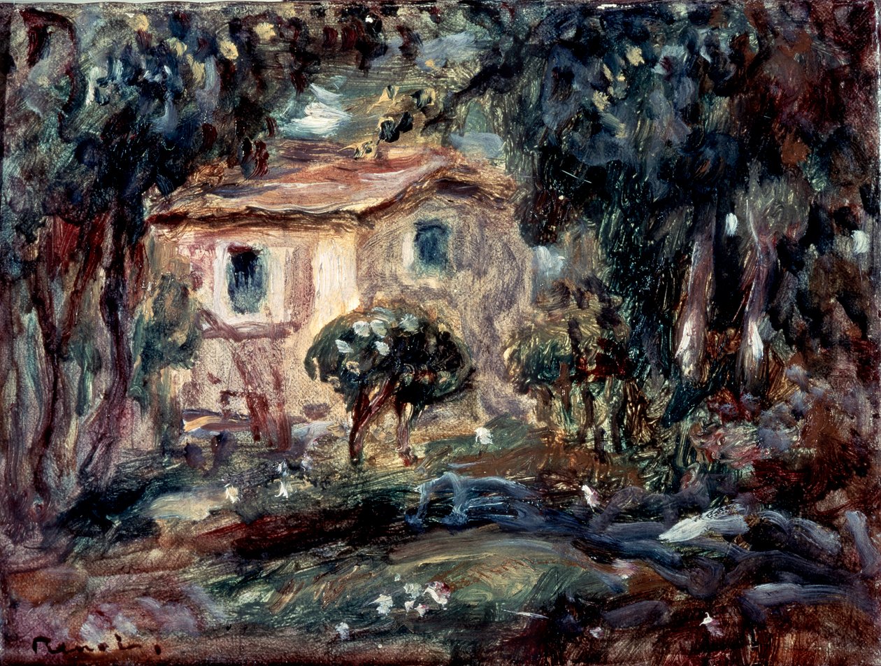 景观。 Le Cannet，1902年。 作者 皮埃尔·奥古斯特·雷诺阿