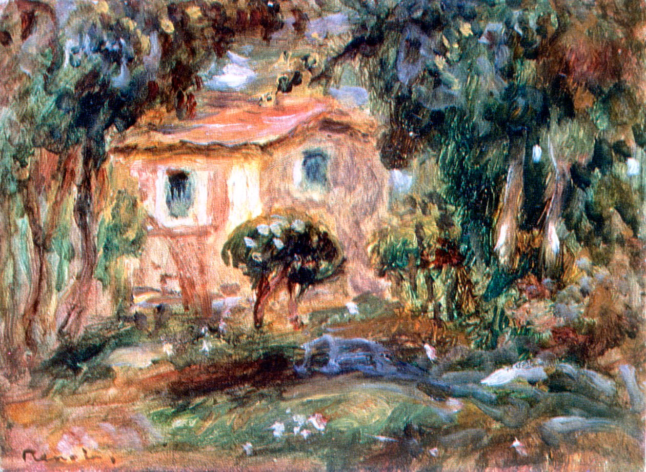 风景，Cannet，1902年 作者 皮埃尔·奥古斯特·雷诺阿