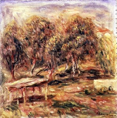 米迪的风景（布面油画） 作者 皮埃尔·奥古斯特·雷诺阿