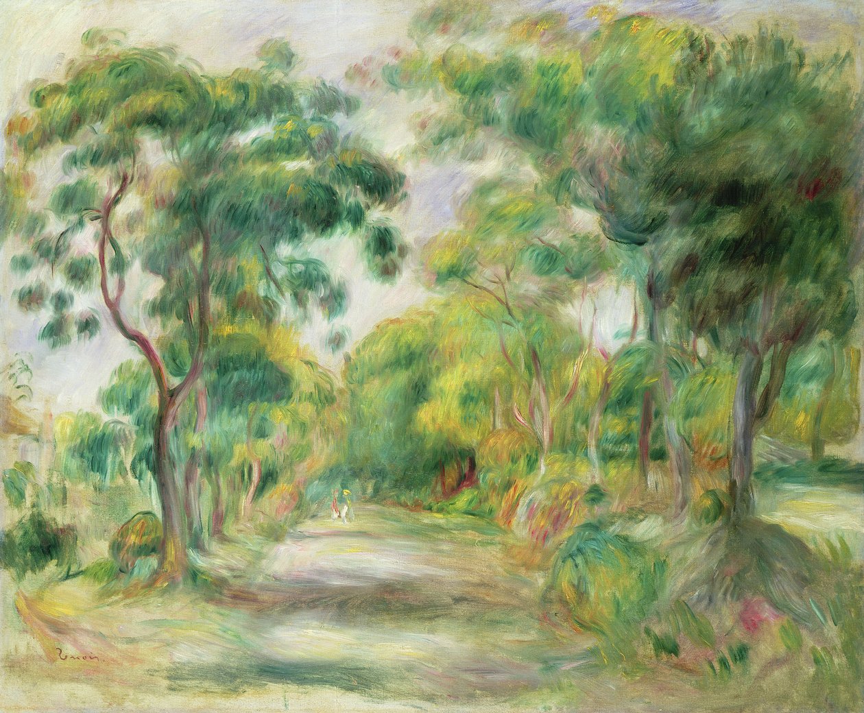 迷笛风景（布面油画） 作者 皮埃尔·奥古斯特·雷诺阿