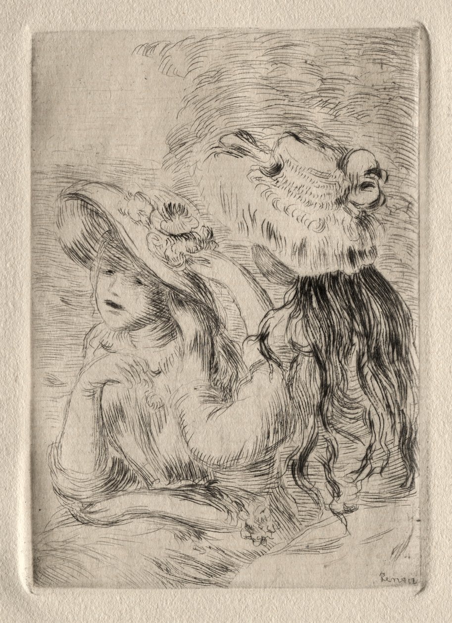 平顶山》（蚀刻版画） 作者 皮埃尔·奥古斯特·雷诺阿