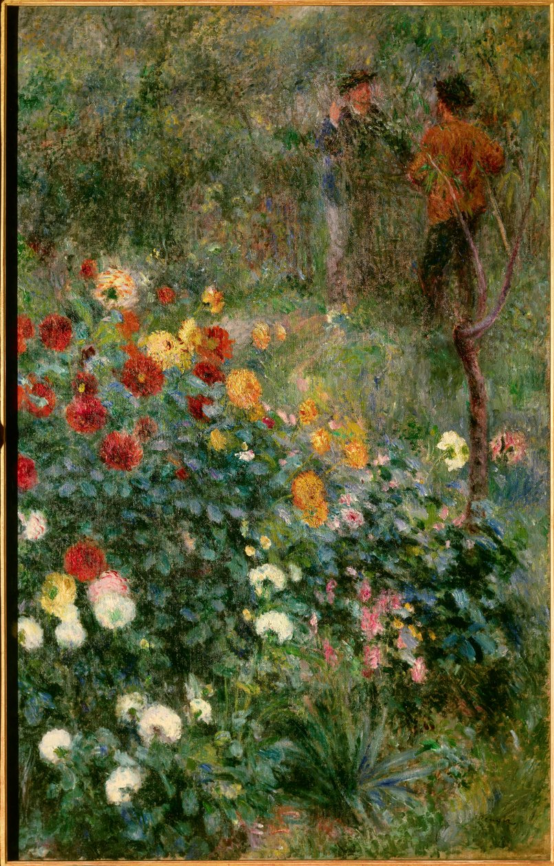 花园 rue Cortot a Montmartre 画作 Pierre Auguste Renoir (1841-1919) 1876 年匹兹堡。 艺术学院 作者 皮埃尔·奥古斯特·雷诺阿