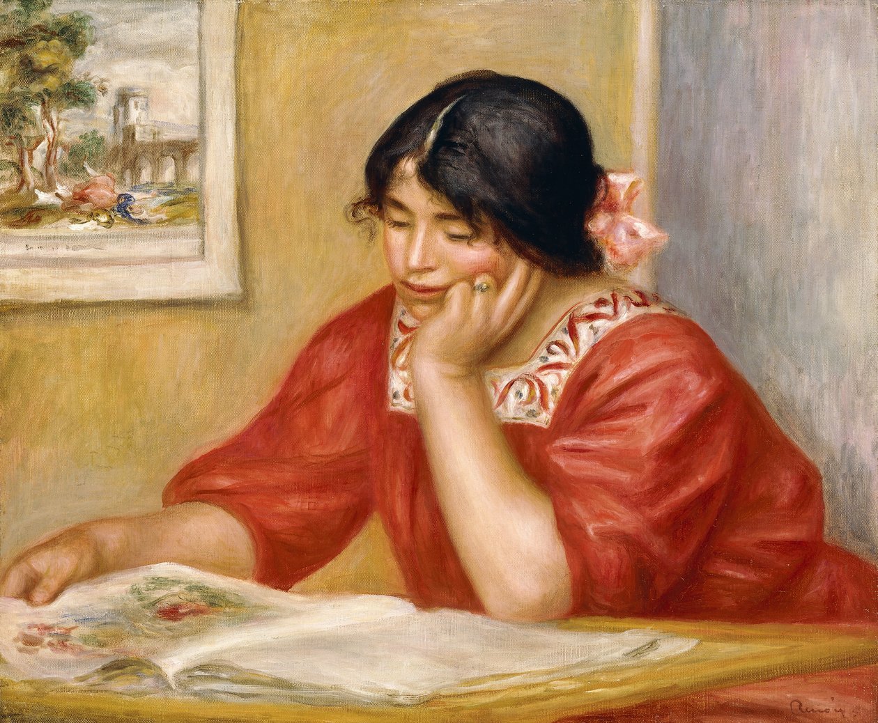 列奥汀·雷丁（Leontine Reading），1909年 作者 皮埃尔·奥古斯特·雷诺阿