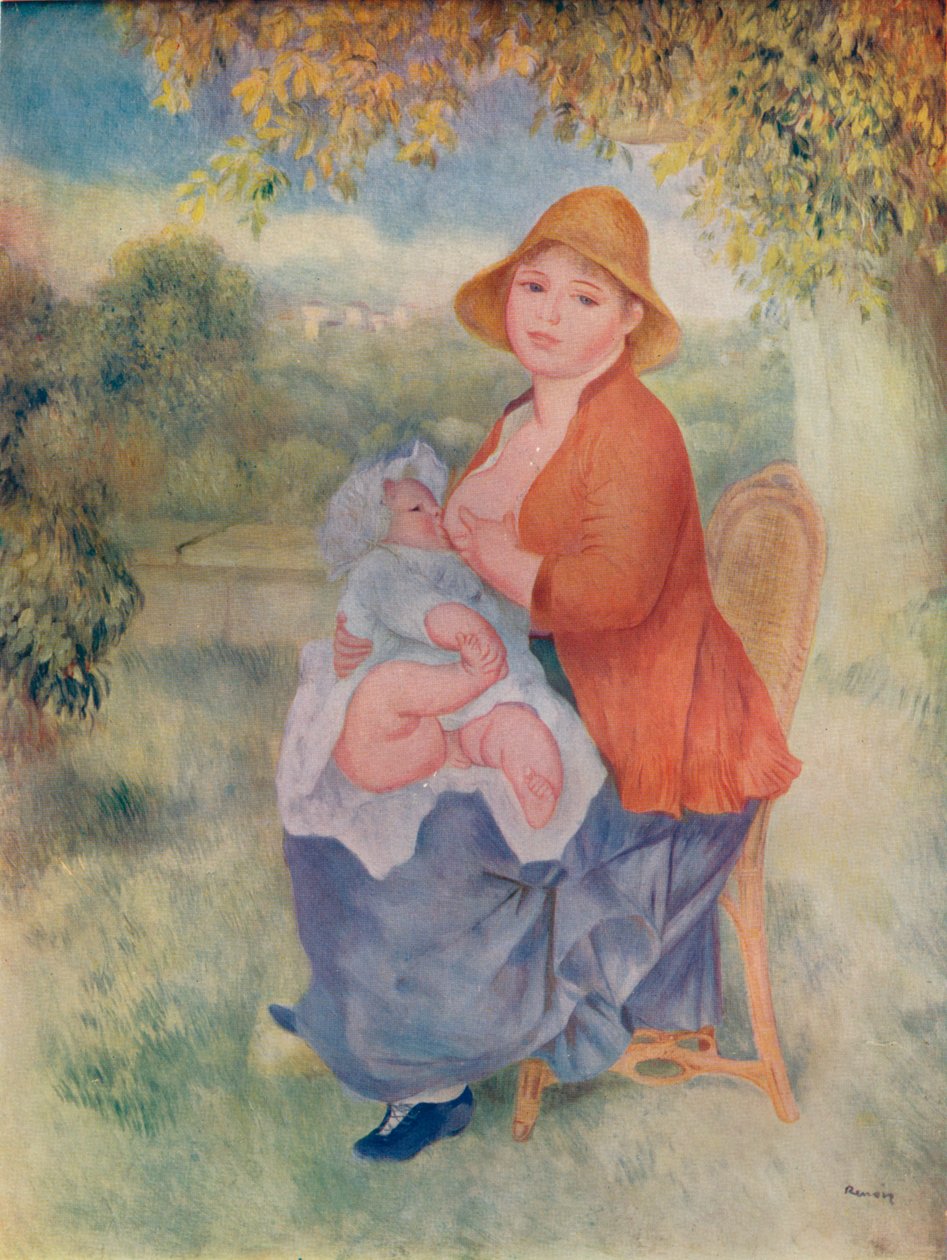 雷诺阿夫人用母乳喂养她的孩子，c1885 1932 作者 皮埃尔·奥古斯特·雷诺阿