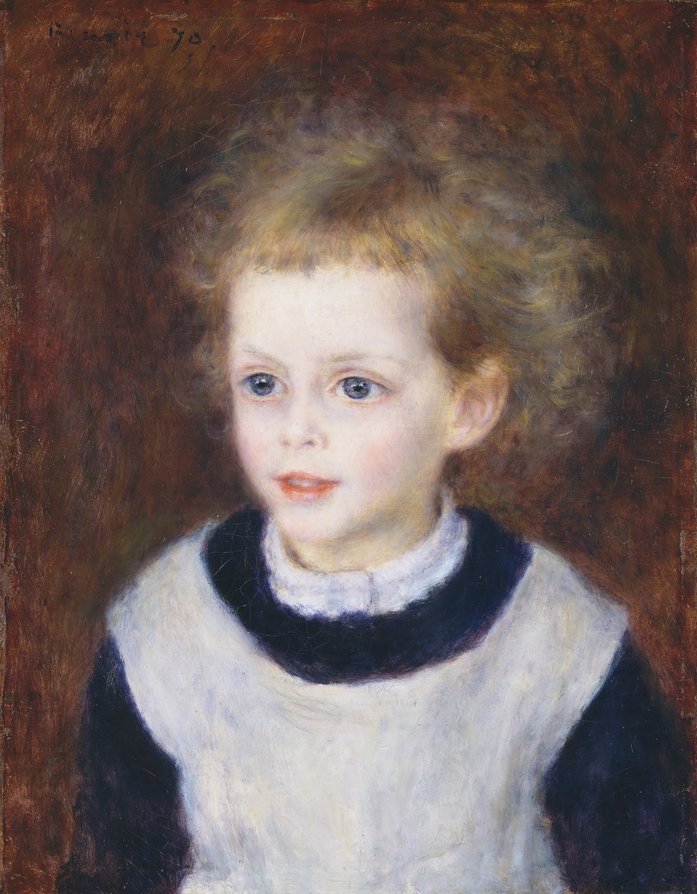 玛格丽特·瑟雷斯Margot Berard 1874-1956，1879年。 作者 皮埃尔·奥古斯特·雷诺阿