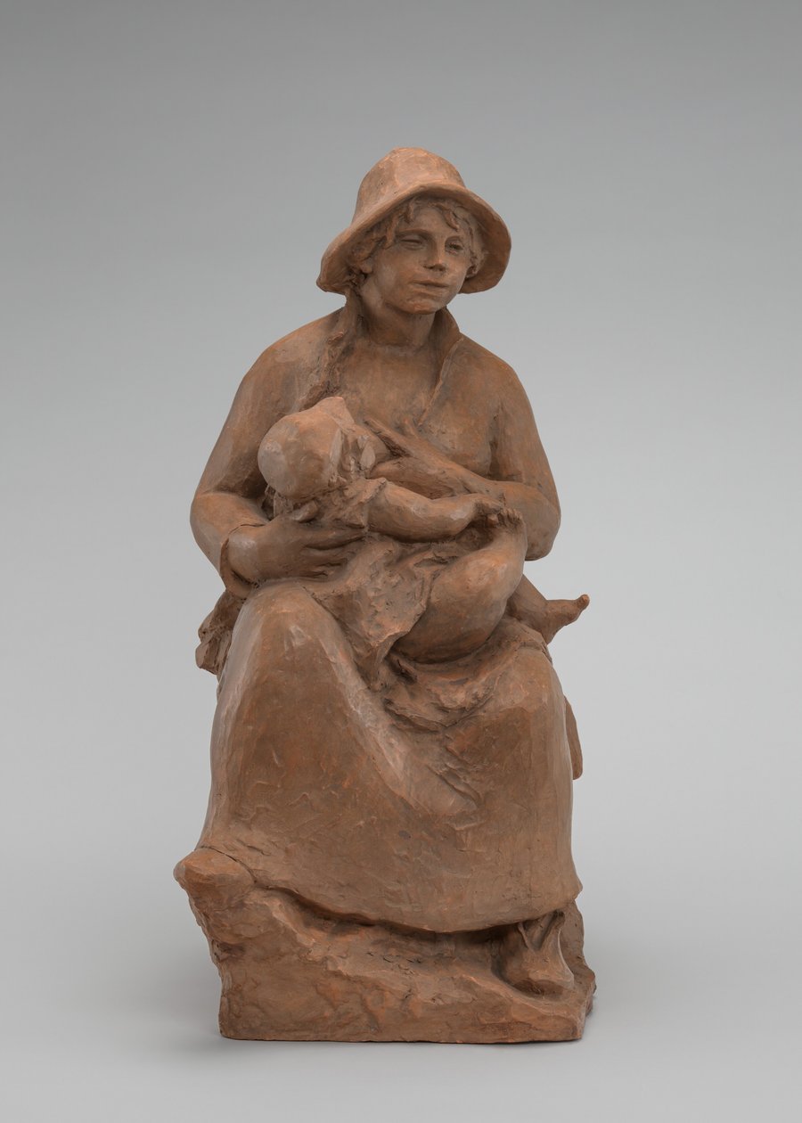孕妇：雷诺阿夫人和儿子，约1916年。 作者 皮埃尔·奥古斯特·雷诺阿