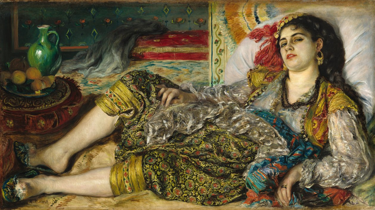 Odalisque, 1870. 作者 皮埃尔·奥古斯特·雷诺阿