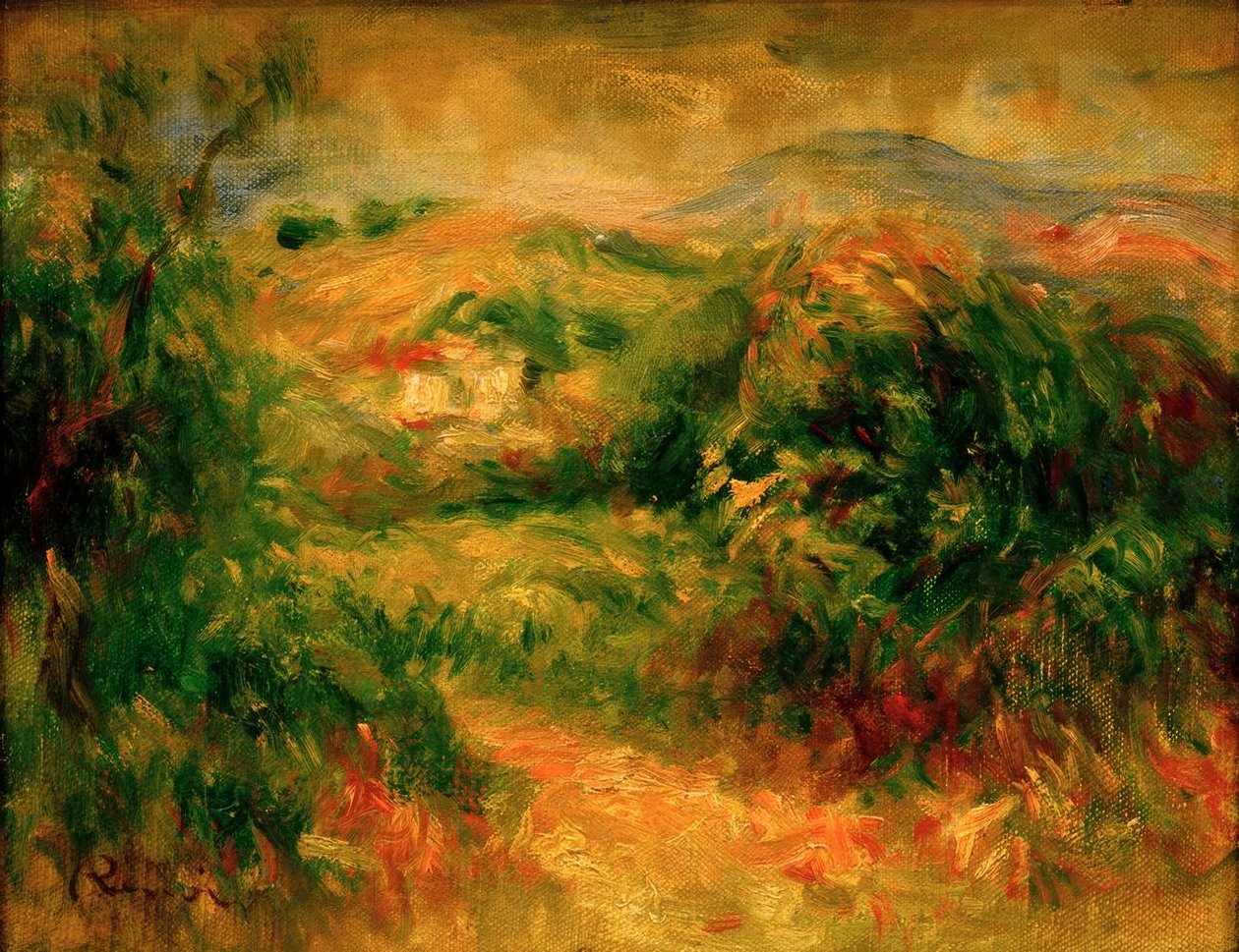 Crosde-Cagnes的风景 作者 皮埃尔·奥古斯特·雷诺阿