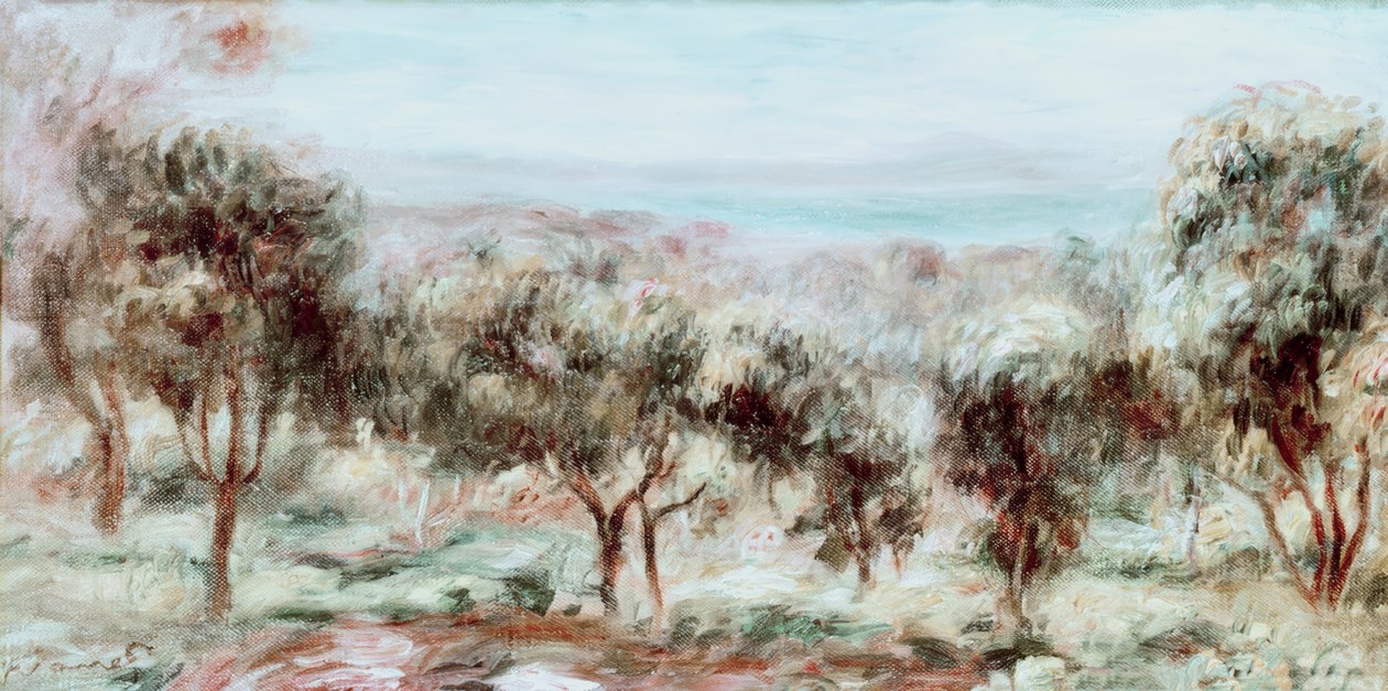 风景，橄榄树 作者 皮埃尔·奥古斯特·雷诺阿