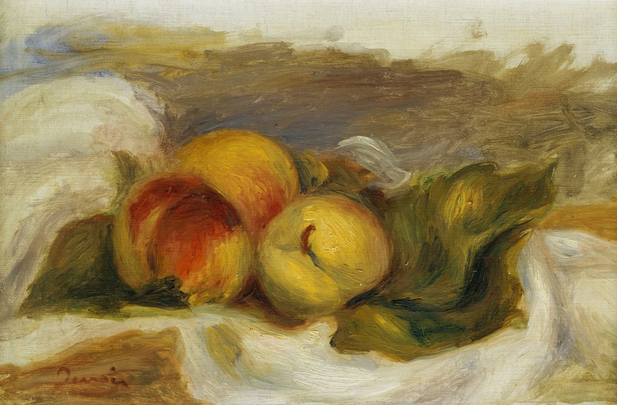 桃子;莱斯·佩奇（Les Peches），约1898年 作者 皮埃尔·奥古斯特·雷诺阿