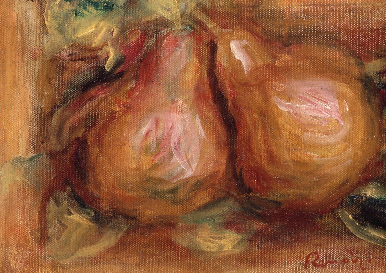 梨;梨，约1915年 作者 皮埃尔·奥古斯特·雷诺阿