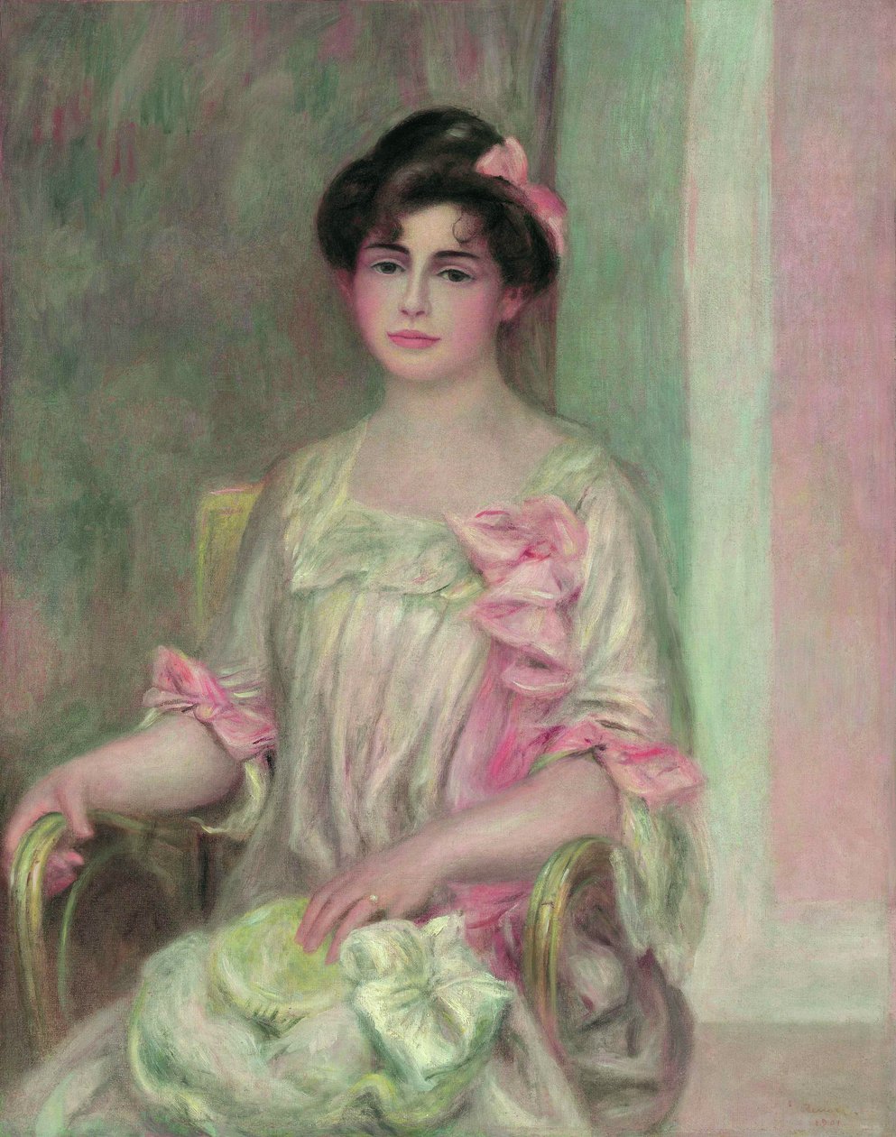 乔斯·伯恩海姆·道伯维尔夫人的肖像出生于马蒂尔德·阿德勒，1901年。 作者 皮埃尔·奥古斯特·雷诺阿