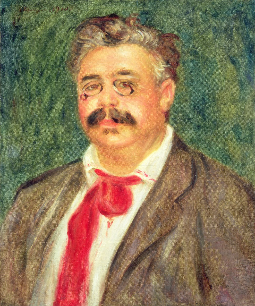 Wilhelm Muhlfeld的肖像，1910年 作者 皮埃尔·奥古斯特·雷诺阿