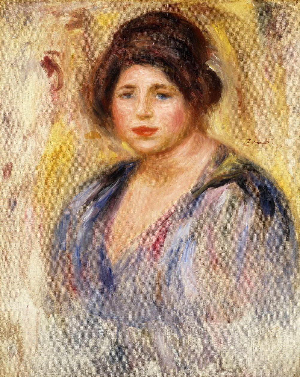 女人的画像女人的画像，约1912年 作者 皮埃尔·奥古斯特·雷诺阿