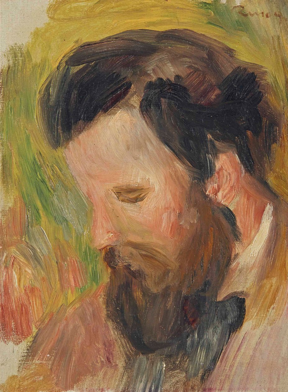 作曲家克劳德·特雷斯（Claude Terrace）的画像，1867-1923年，约1897年。 作者 皮埃尔·奥古斯特·雷诺阿
