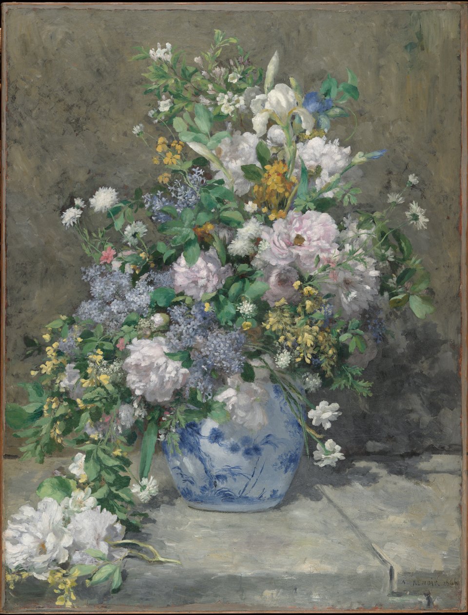 Spring Bouquet，1866 作者 皮埃尔·奥古斯特·雷诺阿