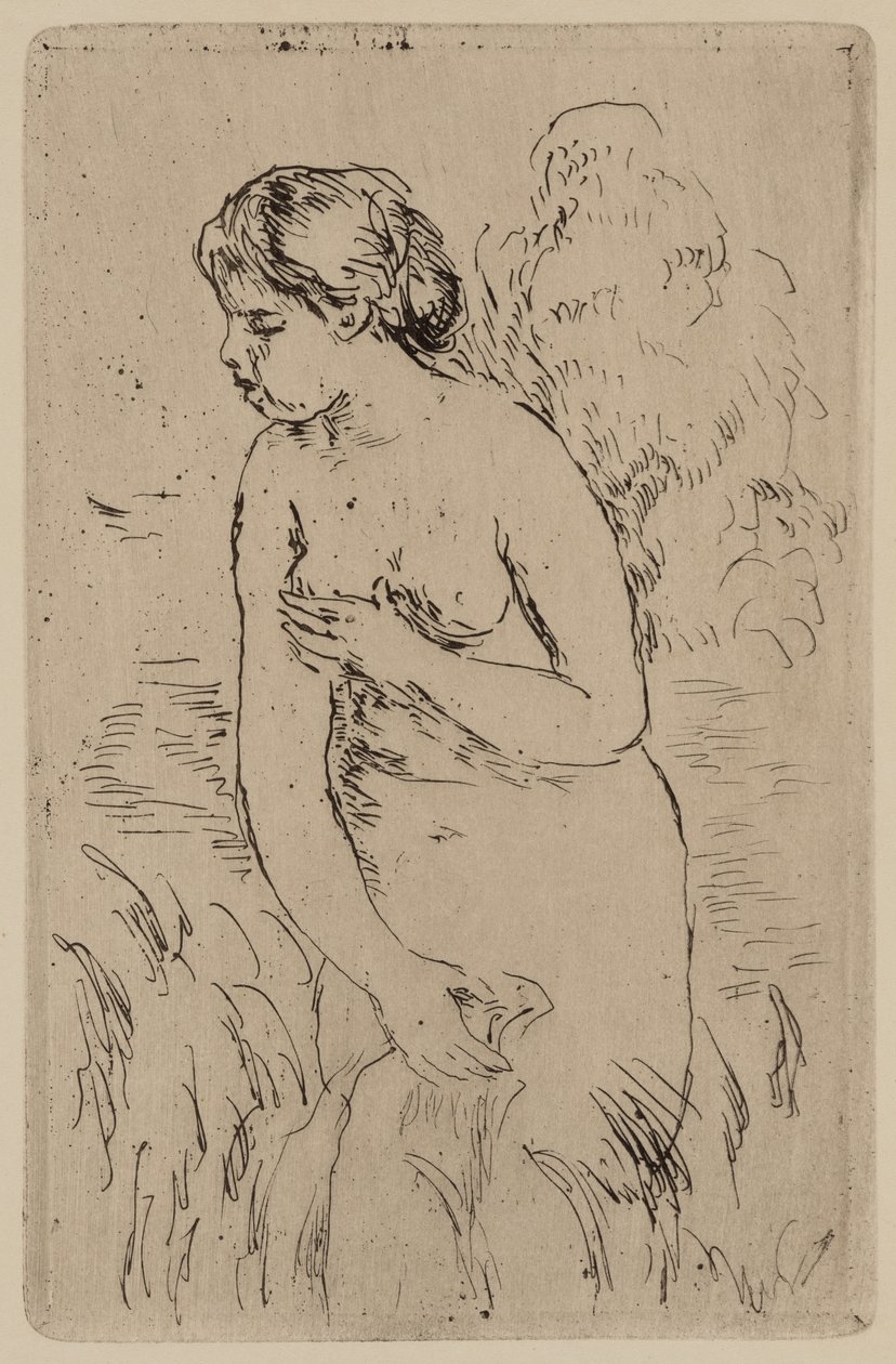 浴女》，约 1890 年（纸上水墨蚀刻版画） 作者 