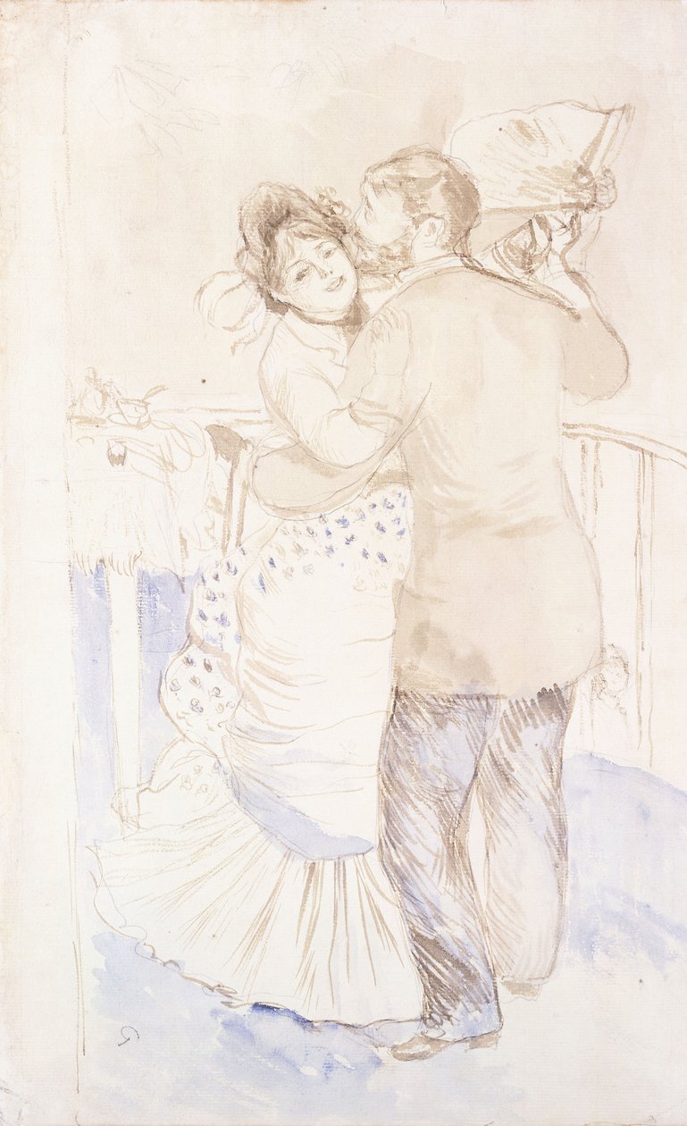 乡村舞蹈，1883年 作者 皮埃尔·奥古斯特·雷诺阿