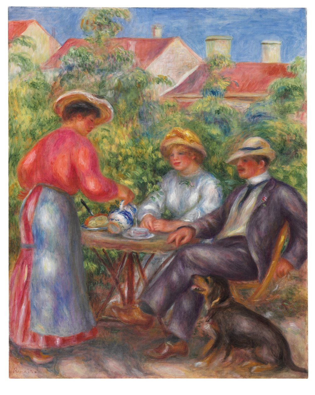 茶杯或花园，约1906-07年 作者 皮埃尔·奥古斯特·雷诺阿