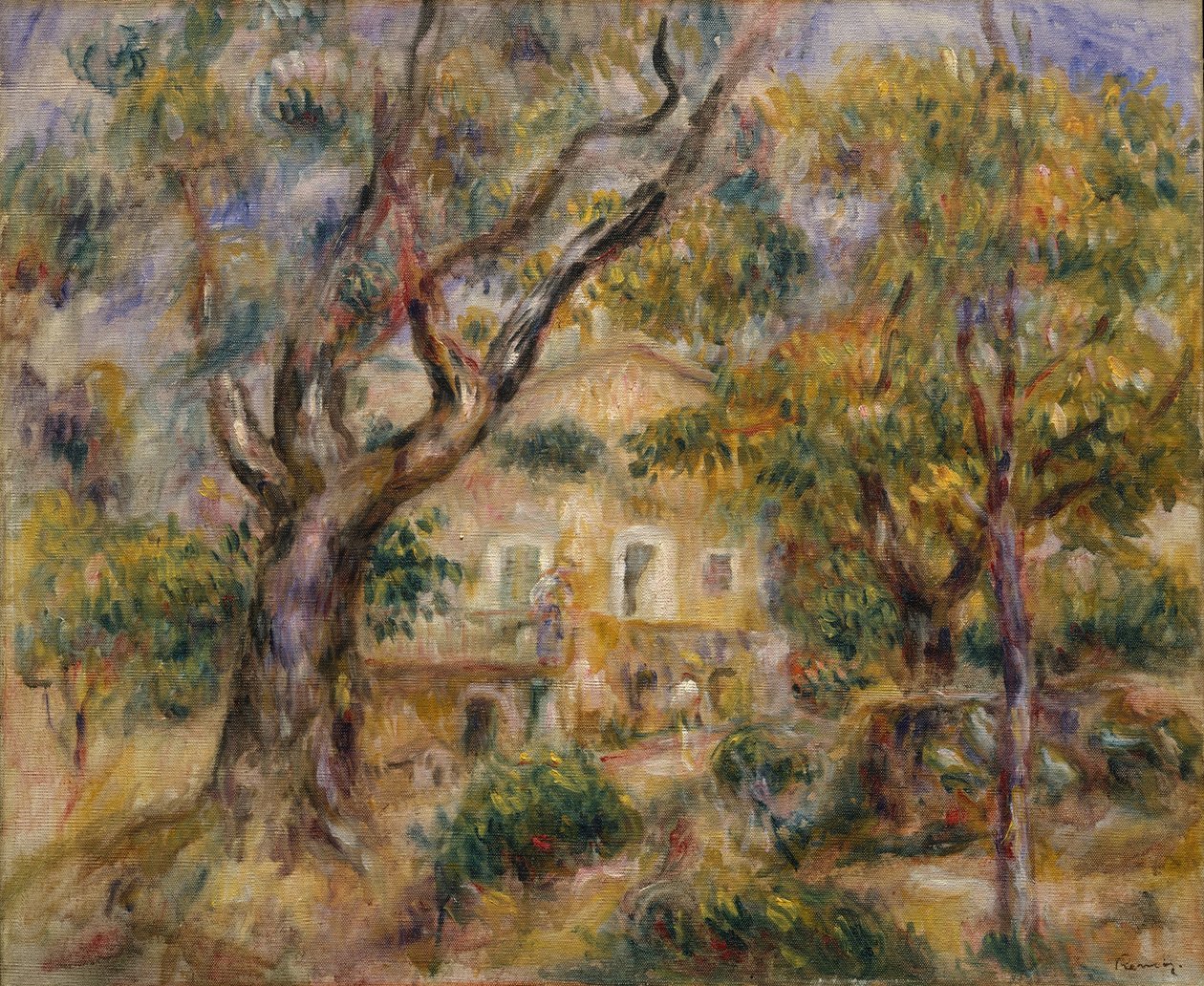 卡内斯（Les Collettes）的农场，卡涅（1908-14）。 作者 皮埃尔·奥古斯特·雷诺阿