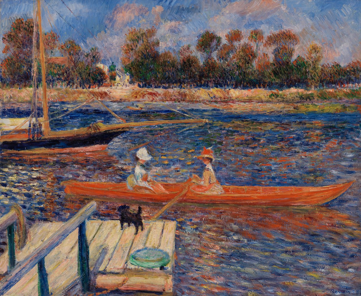 阿让特伊的塞纳河（La Seine Ã Argenteuil） 作者 皮埃尔·奥古斯特·雷诺阿