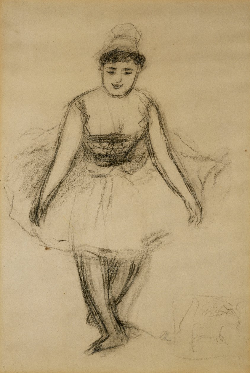 歌手Rosita Mauri； La Chanteuse Rosita Mauri， 作者 皮埃尔·奥古斯特·雷诺阿
