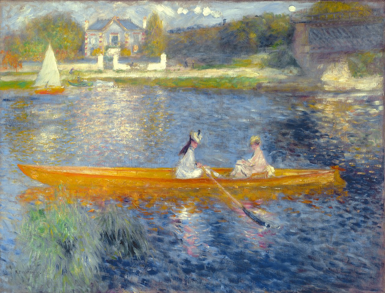 The Skiff（La Yole），1875 作者 皮埃尔·奥古斯特·雷诺阿
