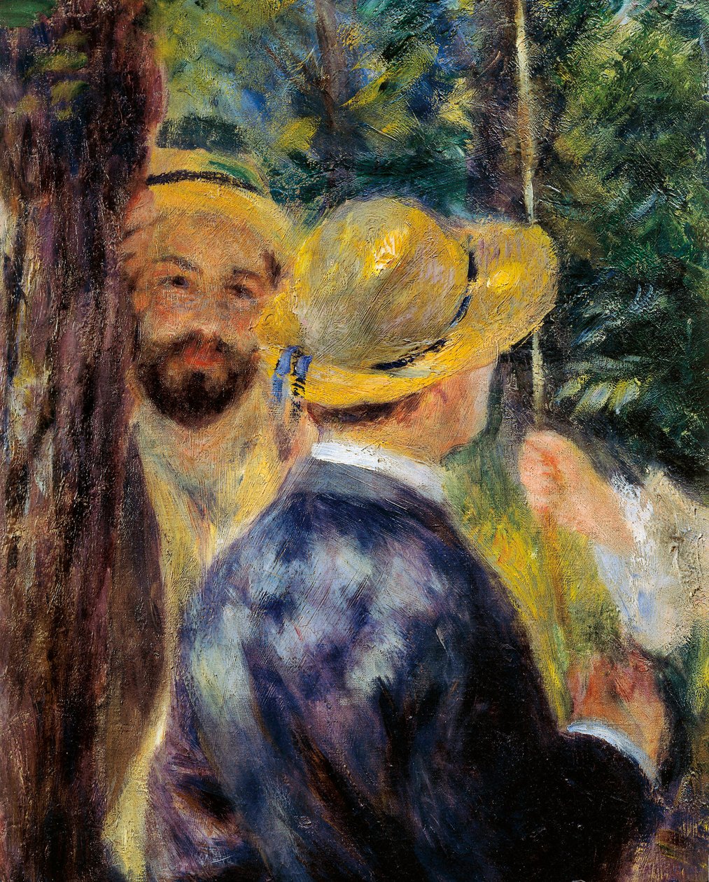 The swing (detail). Portrait of Norbert Goeneutte, French painter (1854-1894) 作者 皮埃尔·奥古斯特·雷诺阿