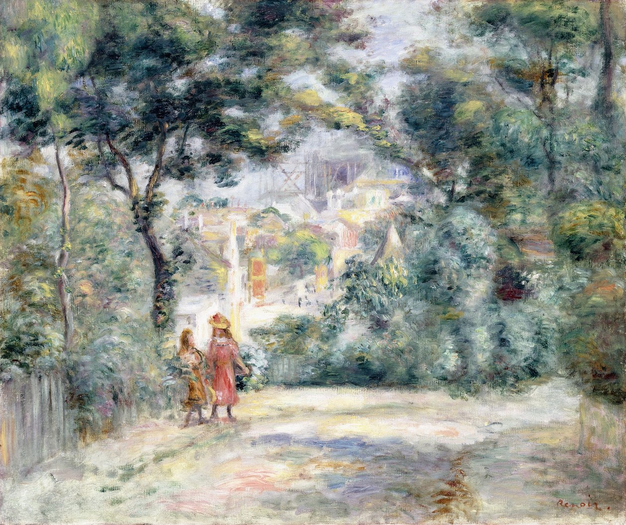 圣心大教堂风景，1905年 作者 皮埃尔·奥古斯特·雷诺阿