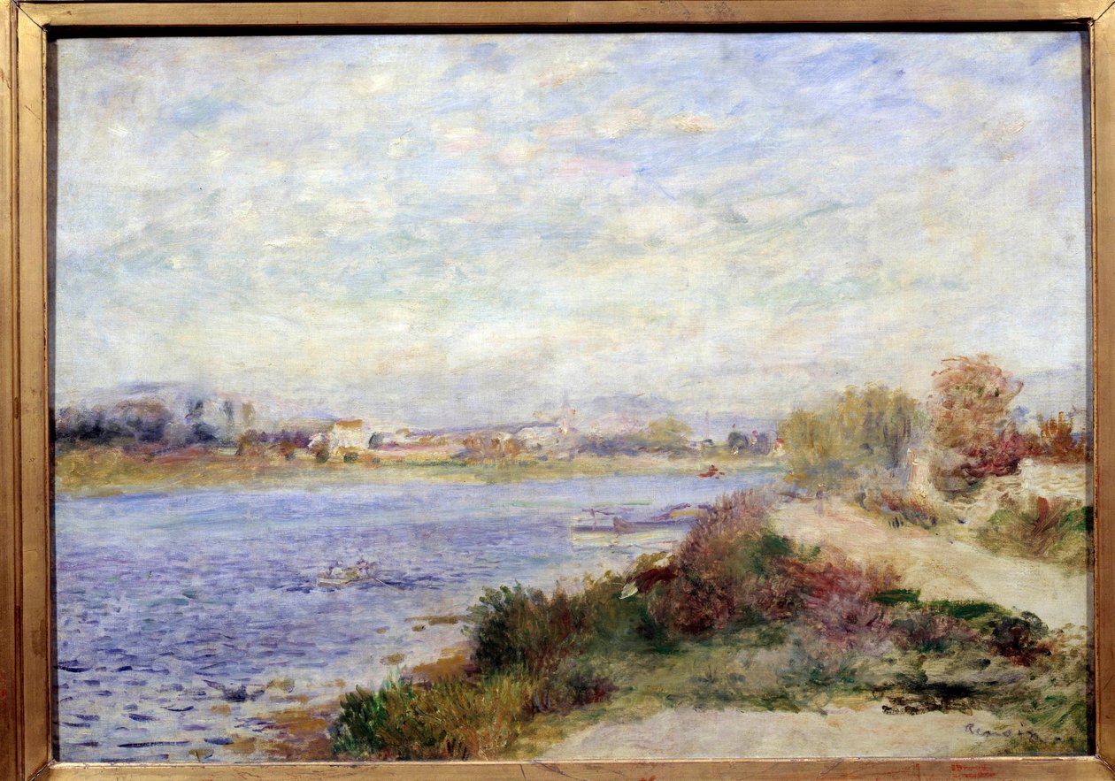 皮埃尔·奥古斯特·雷诺阿 (1841-1919) 1873 年在 Argenteuil 绘画中的塞纳河景观。 0,46x0,65 m 巴黎，奥赛博物馆 作者 皮埃尔·奥古斯特·雷诺阿