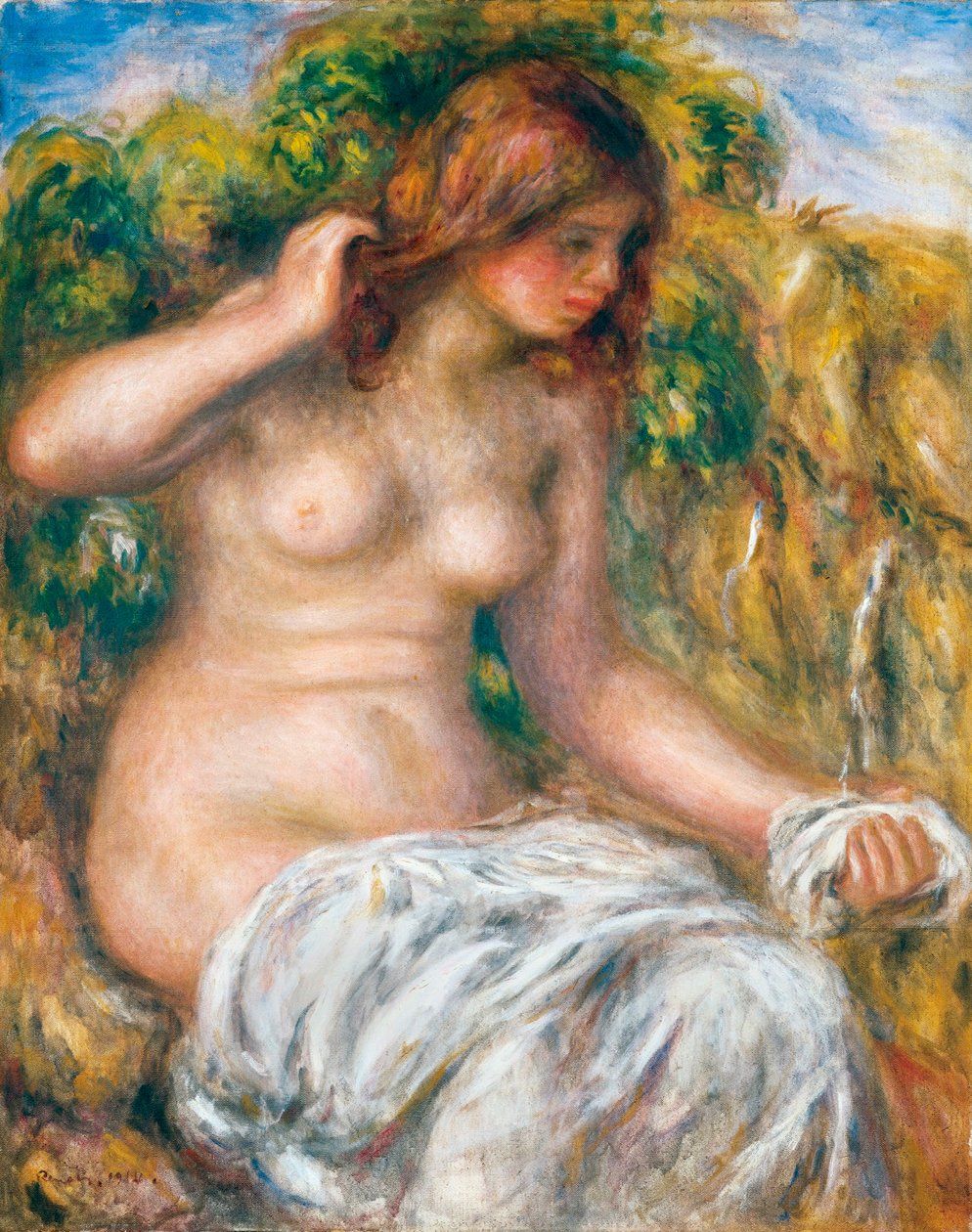 女人，到1914年春天 作者 皮埃尔·奥古斯特·雷诺阿
