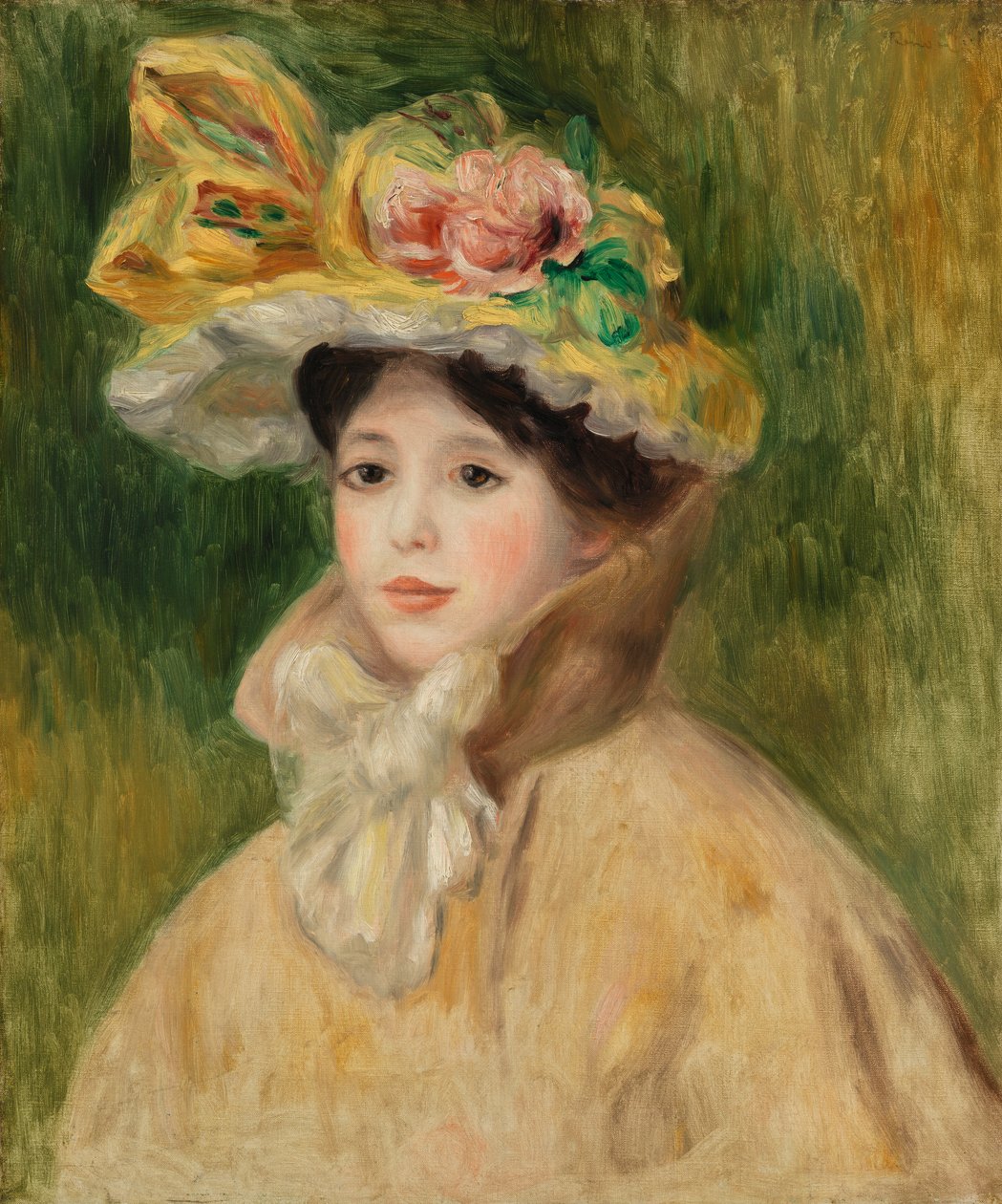 戴帽子的女人（Femme Ã la capeline） 作者 皮埃尔·奥古斯特·雷诺阿