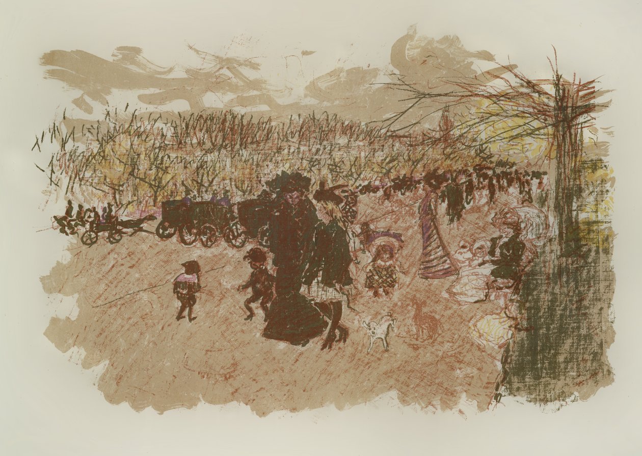 大道在Bois de Boulogne，198999 作者 皮埃尔·邦纳德