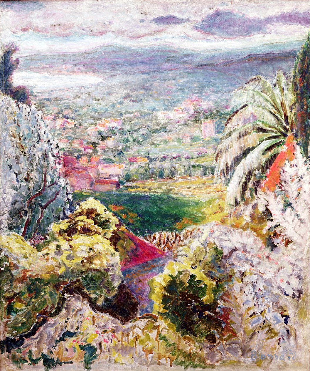戛纳湾，c.1937 作者 皮埃尔·邦纳德