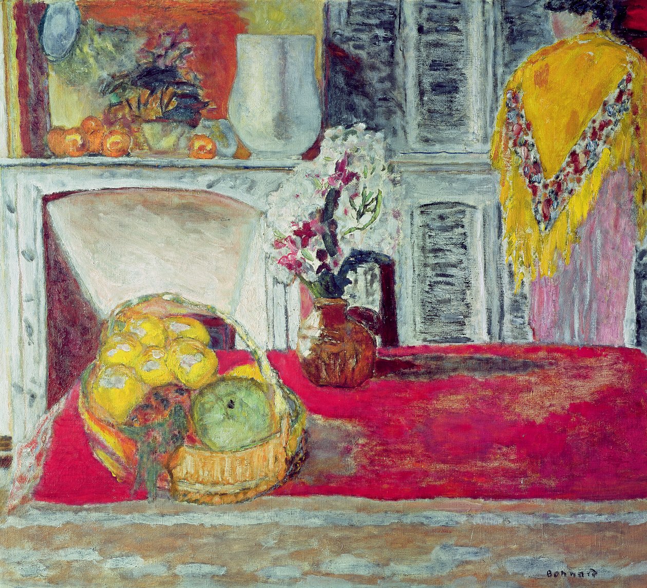 Le Cannet餐厅的角落，c.1932 作者 皮埃尔·邦纳德