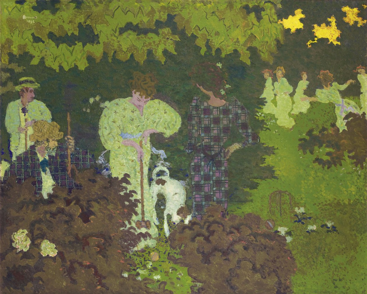 槌球，1892年 作者 皮埃尔·邦纳德