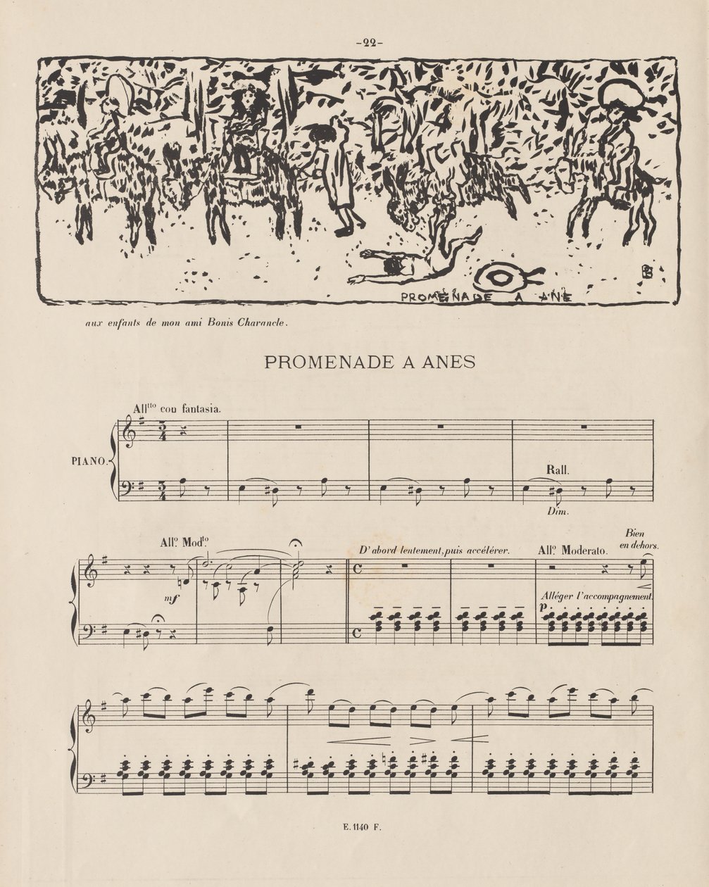 骑驴（Donkey Ride），1893年。 作者 皮埃尔·邦纳德