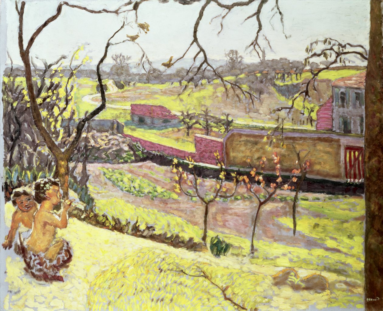 早春（Little Fauns），c.1909 作者 皮埃尔·邦纳德