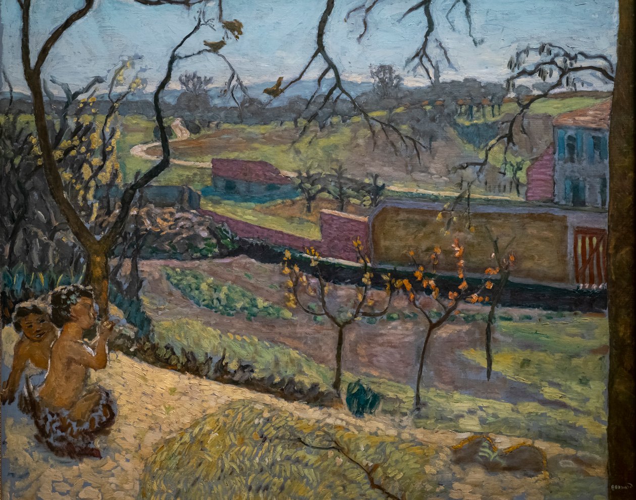 早春。小花仙，1909 年（布面油画） 作者 皮埃尔·邦纳德