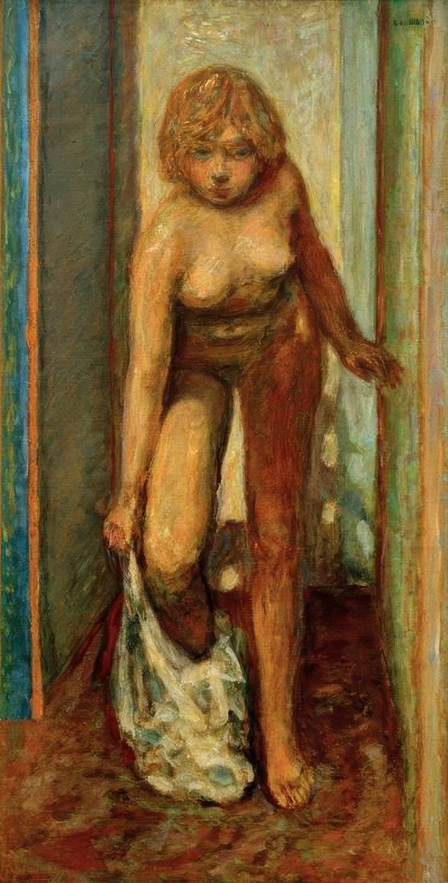 Femme sedéshabillant（寻求可爱的女人） 作者 皮埃尔·邦纳德