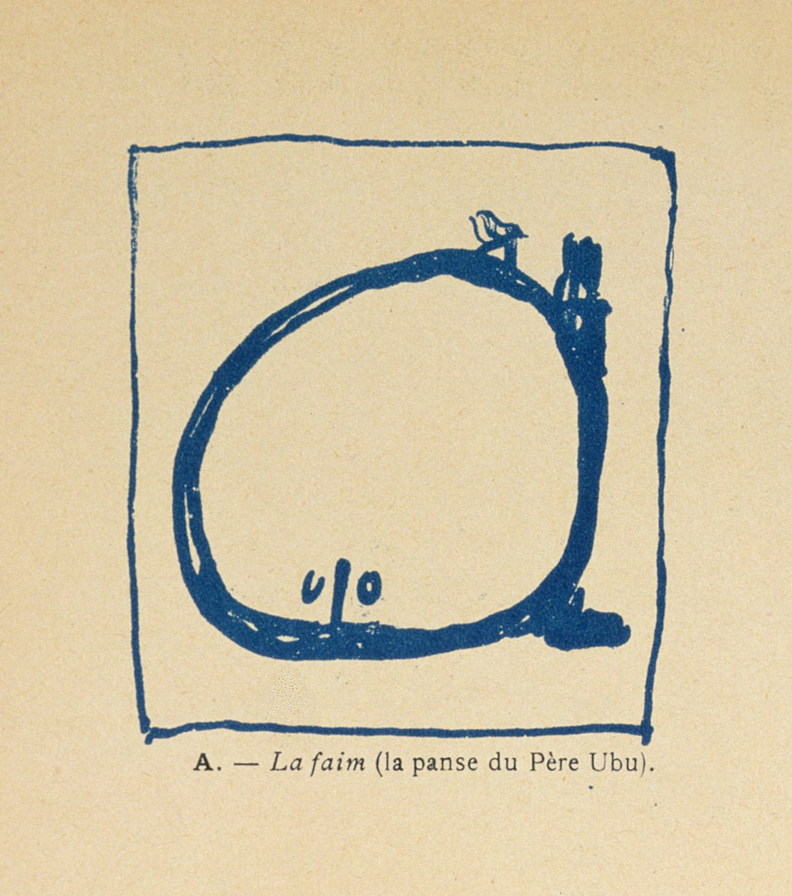 饥饿 -  Pere Ubus大肚子，来自Pere Ubu的字母表，1900年 作者 皮埃尔·邦纳德