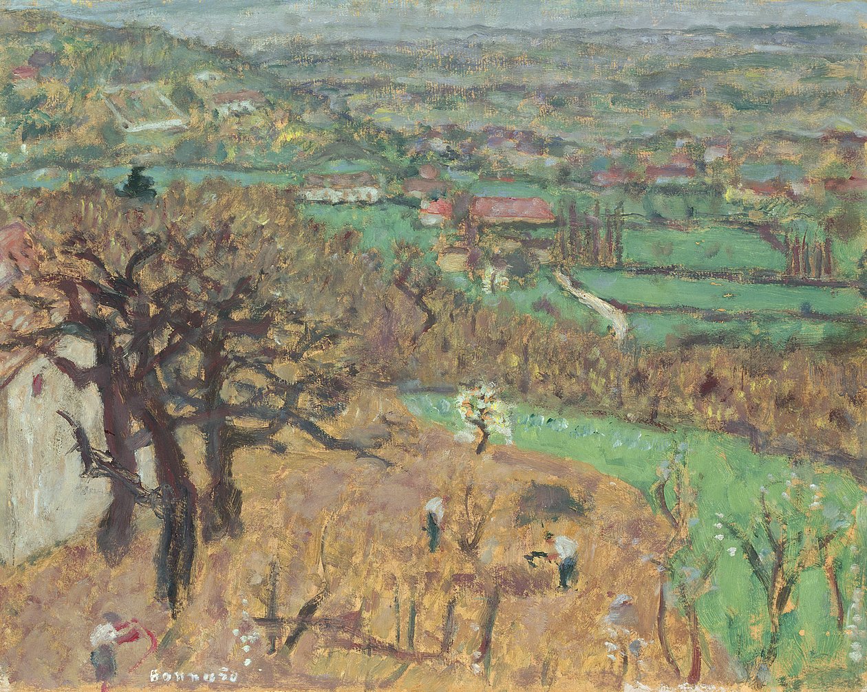 景观在Dauphine，1899年 作者 皮埃尔·邦纳德