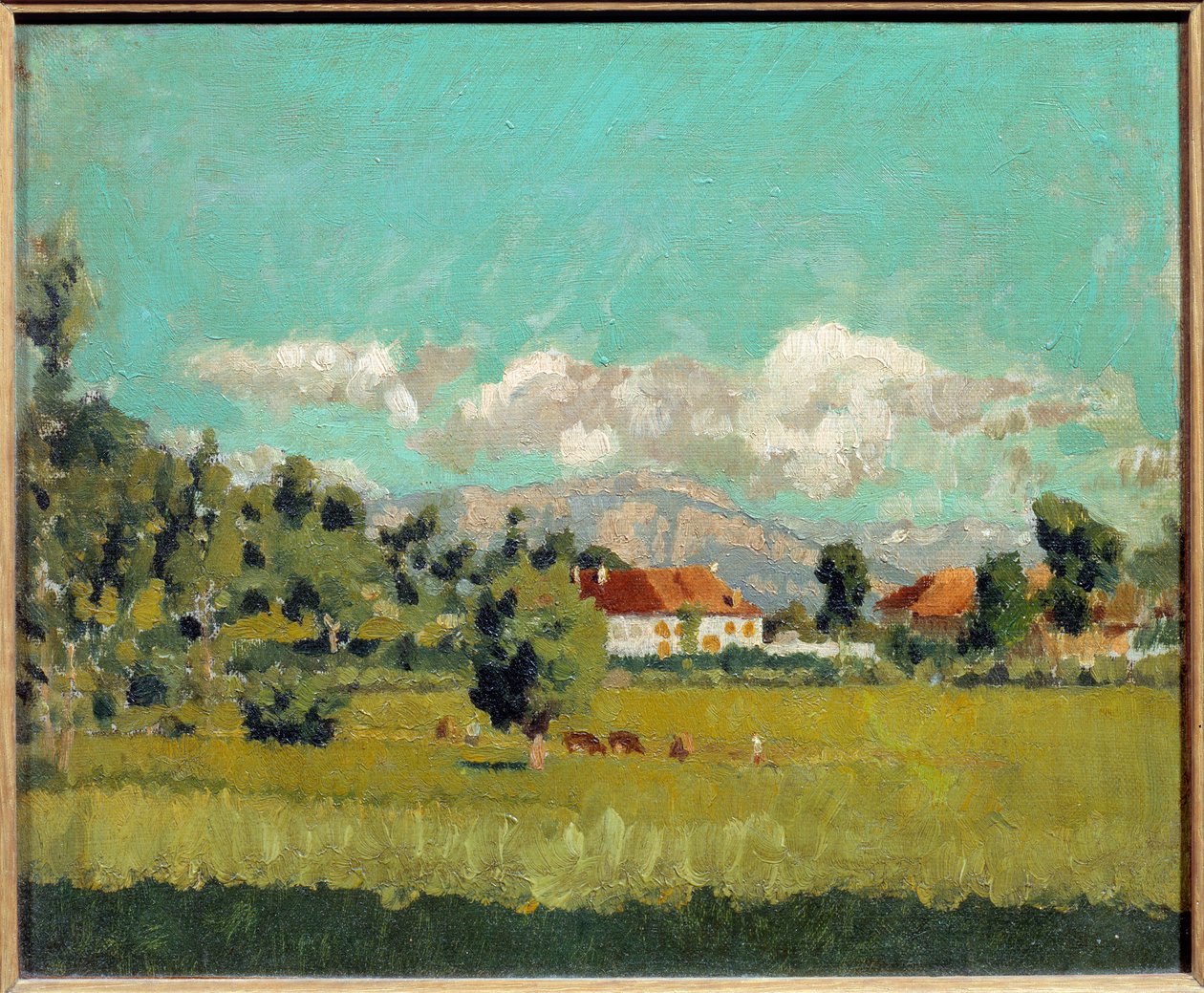 Pierre Bonnard (1867-1947) 1888 年画的太子风景画。 0,19x0,29 m 私人收藏 作者 皮埃尔·邦纳德
