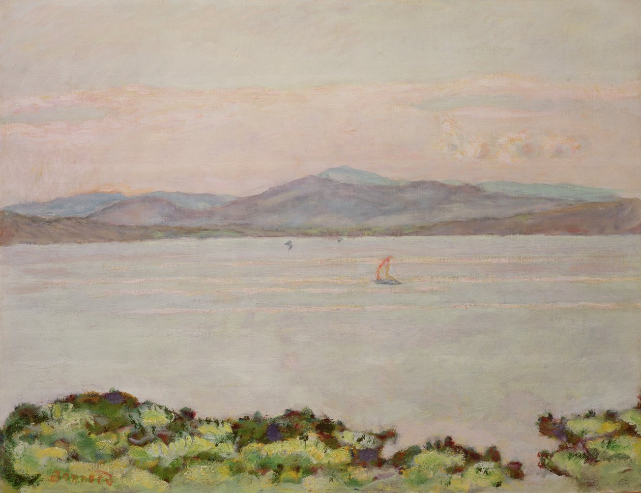 La Napoule和St. Raphael之间的海湾 作者 皮埃尔·邦纳德