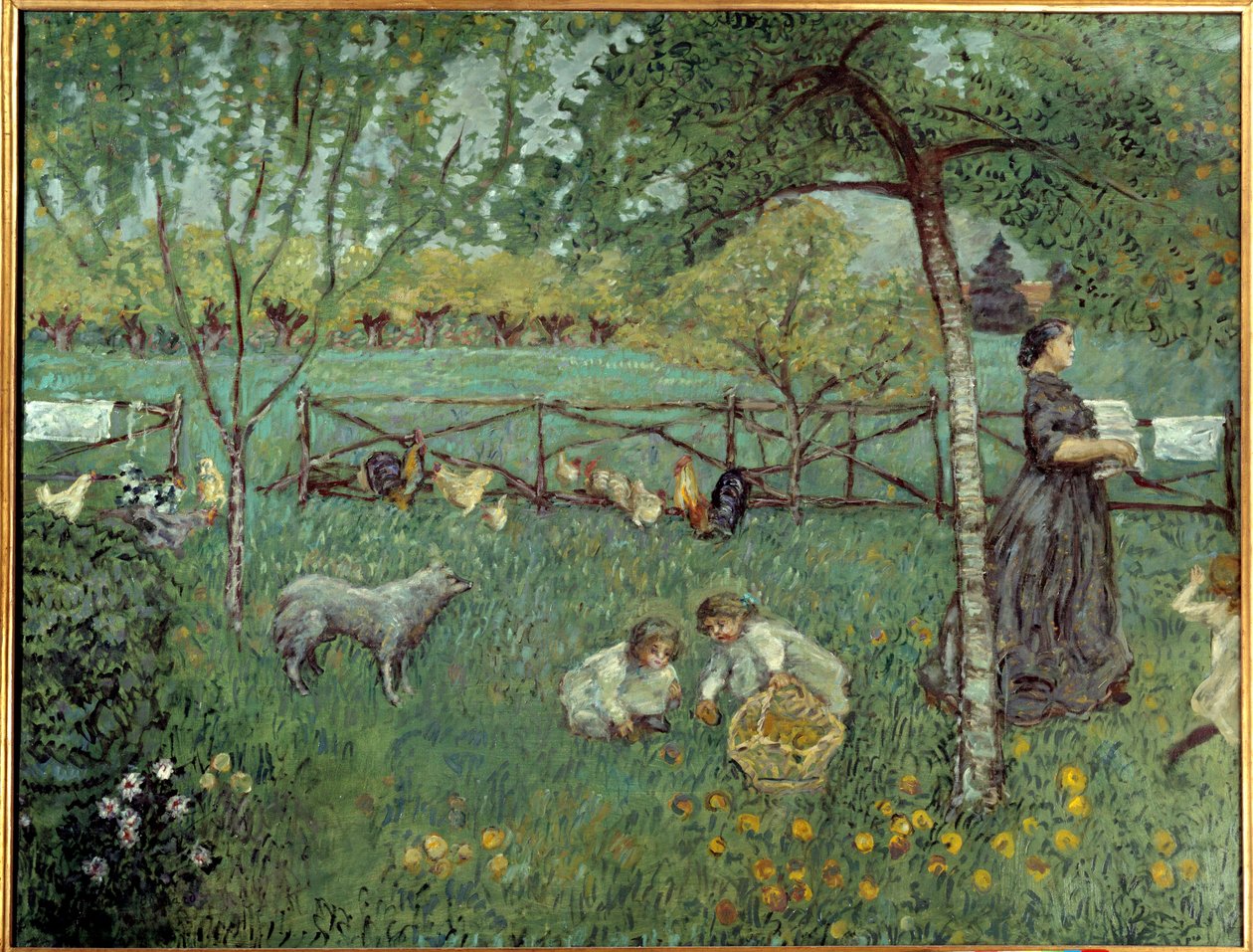 大花园 皮埃尔-博纳尔（1867-1947）的画作 1894年，太阳。1,68x2,2米 巴黎，奥赛博物馆 作者 皮埃尔·邦纳德