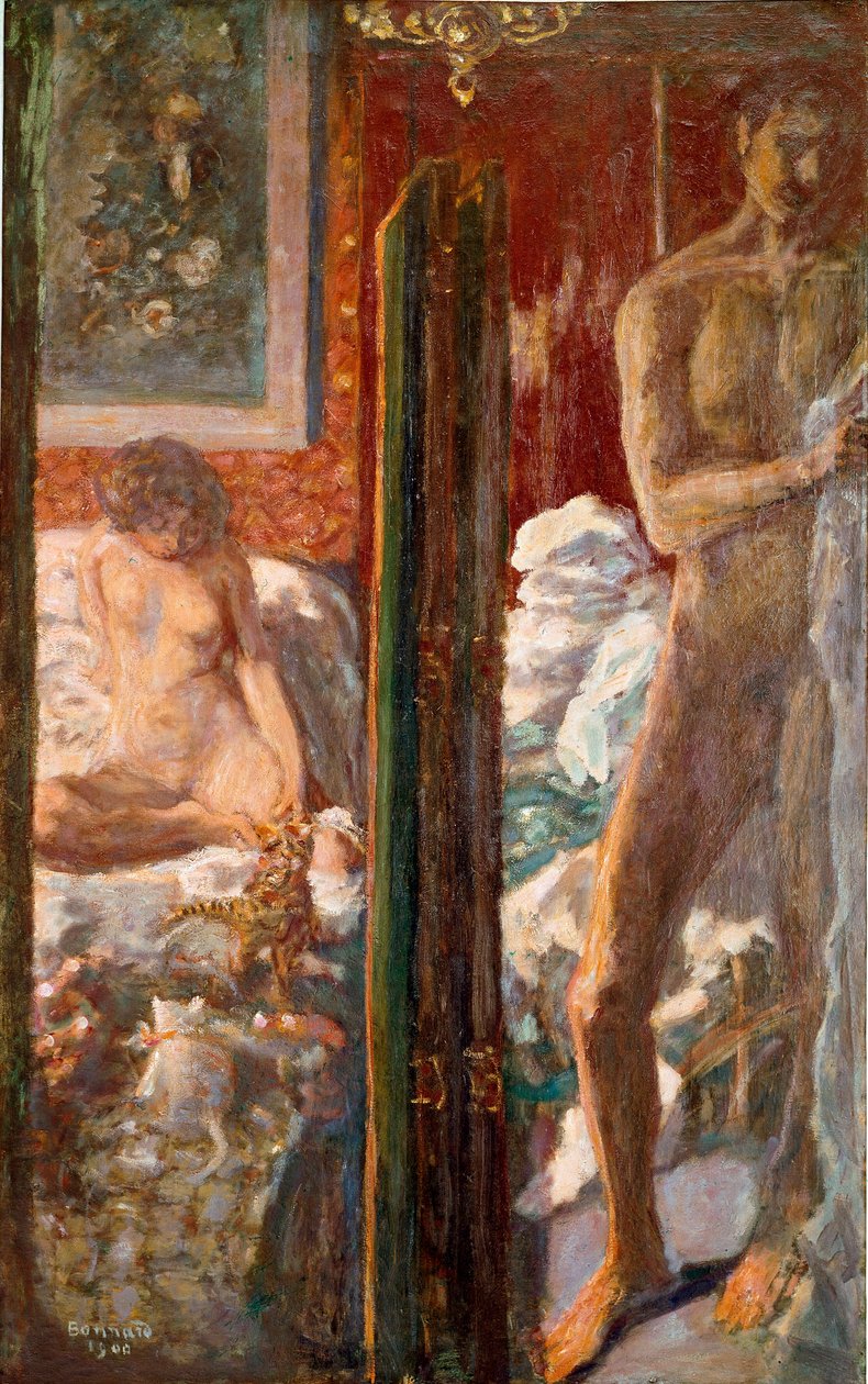 男人和女人 Pierre Bonnard (1867-1947) 绘画 1900 年尺寸 115x72 厘米 巴黎，国家现代艺术博物馆 作者 皮埃尔·邦纳德