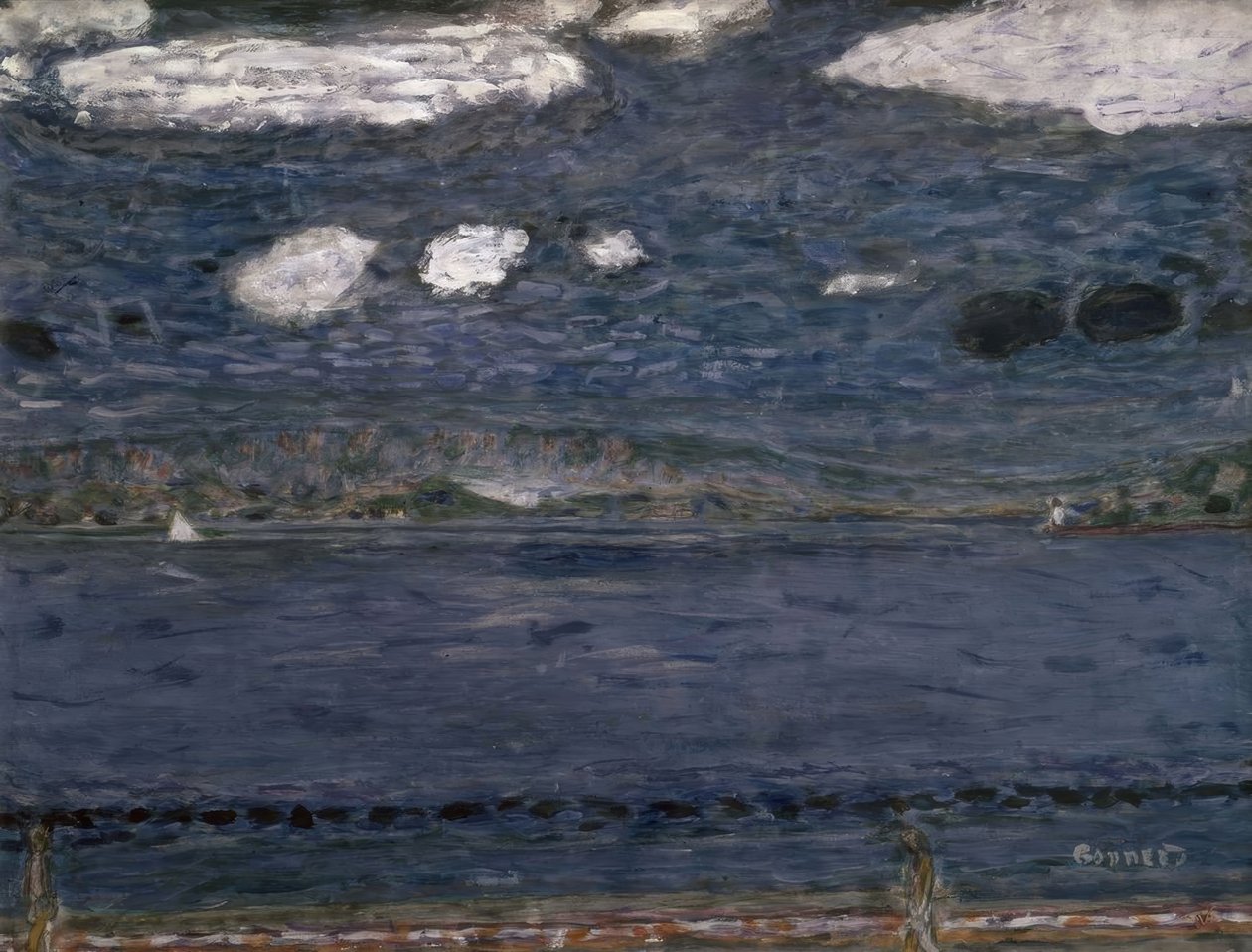 地中海– 1941-44 – 48.3×63.2厘米–水粉和铅笔在纸上 作者 皮埃尔·邦纳德