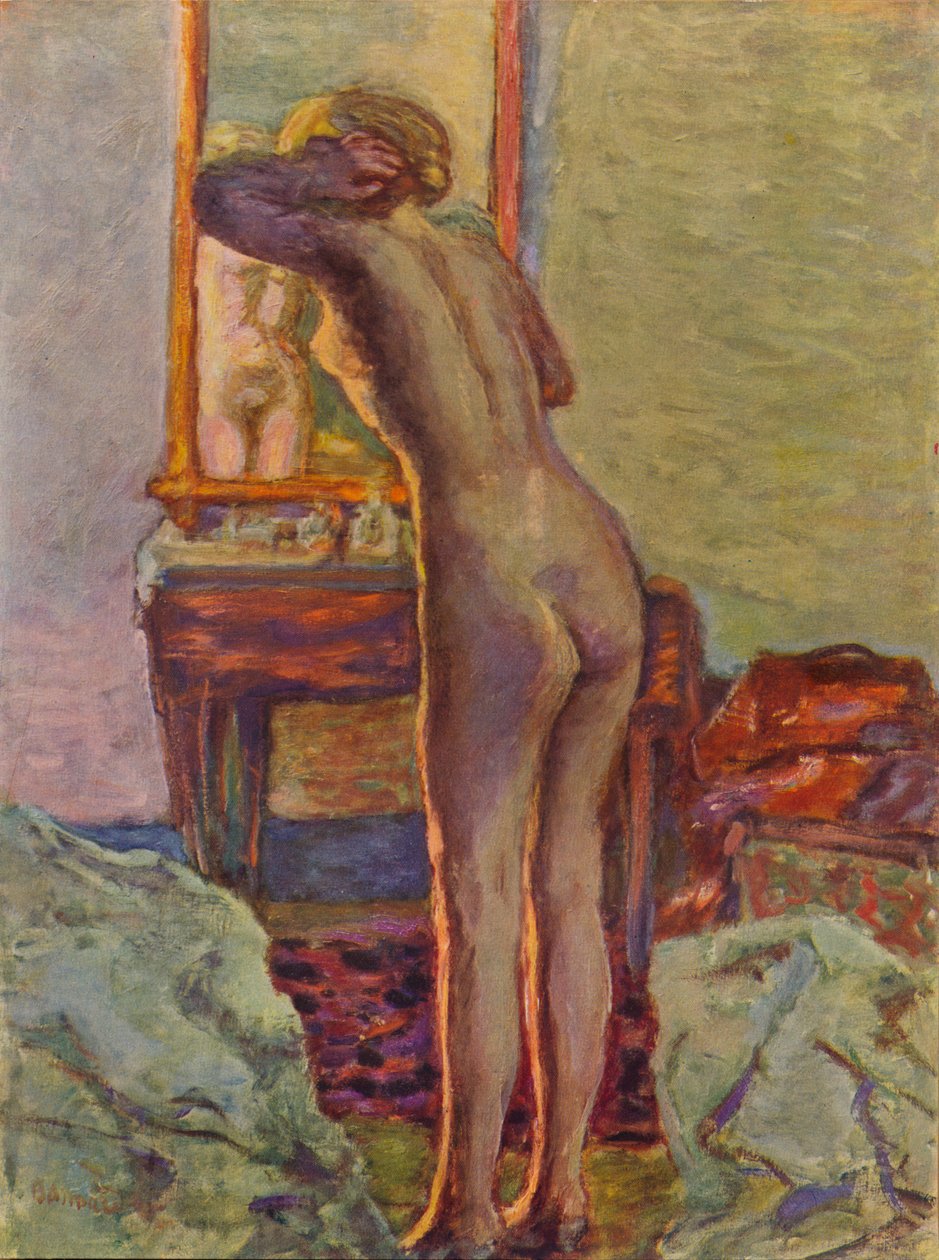 裸体在梳妆台上，1935年 作者 皮埃尔·邦纳德