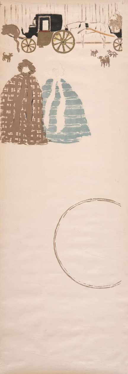 护女长廊，马车带，1895年。 作者 皮埃尔·邦纳德